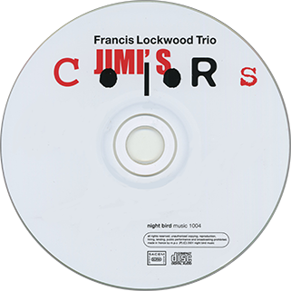 Francis Lockwood CD Jimi's Colors Night Bird label